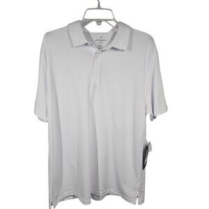 Fabletics NWT Men's The Dash Polo in White Size L